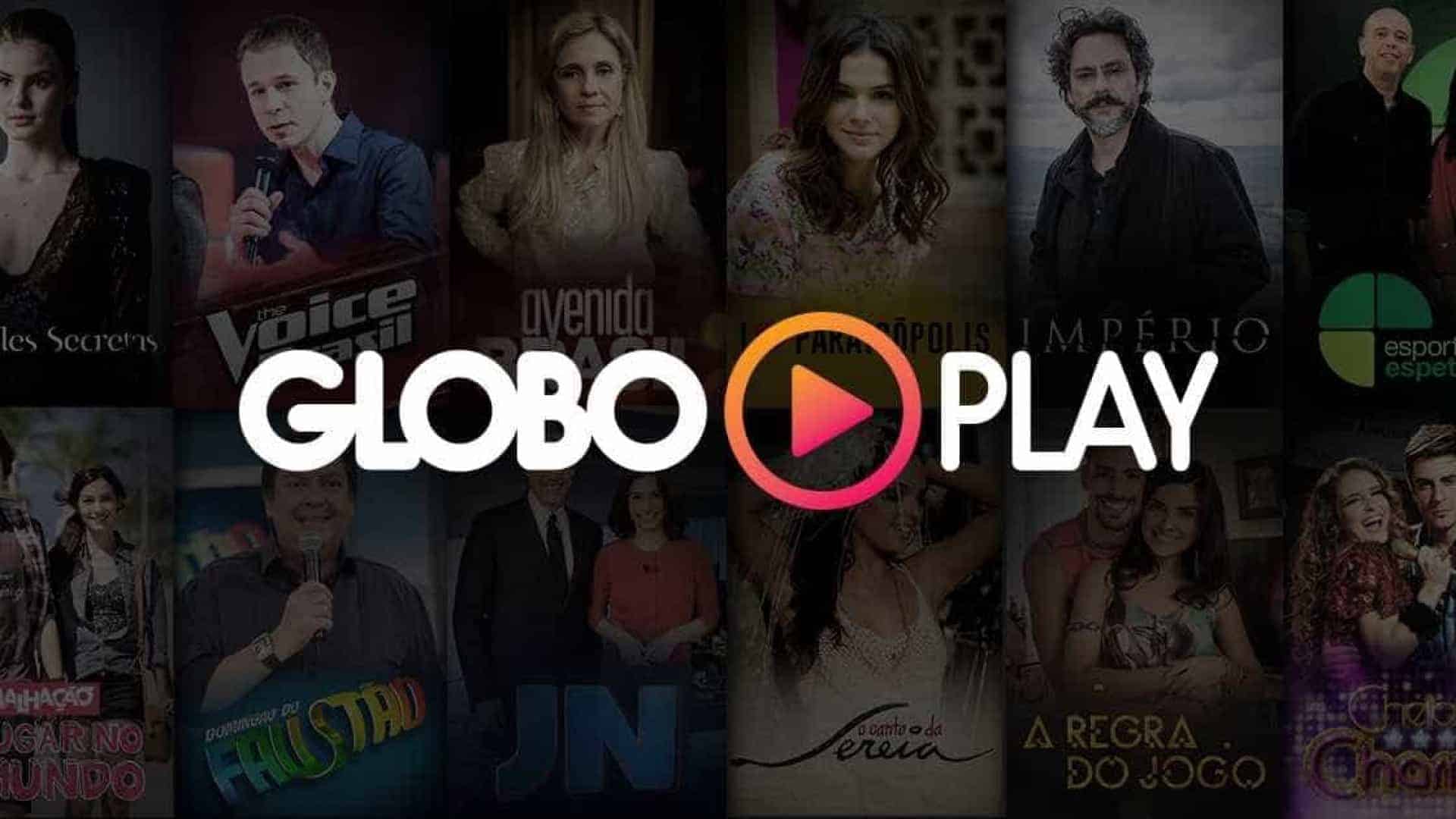 Foto do catálogo da plataforma Globo Play, onde encontramos novelas grátis.