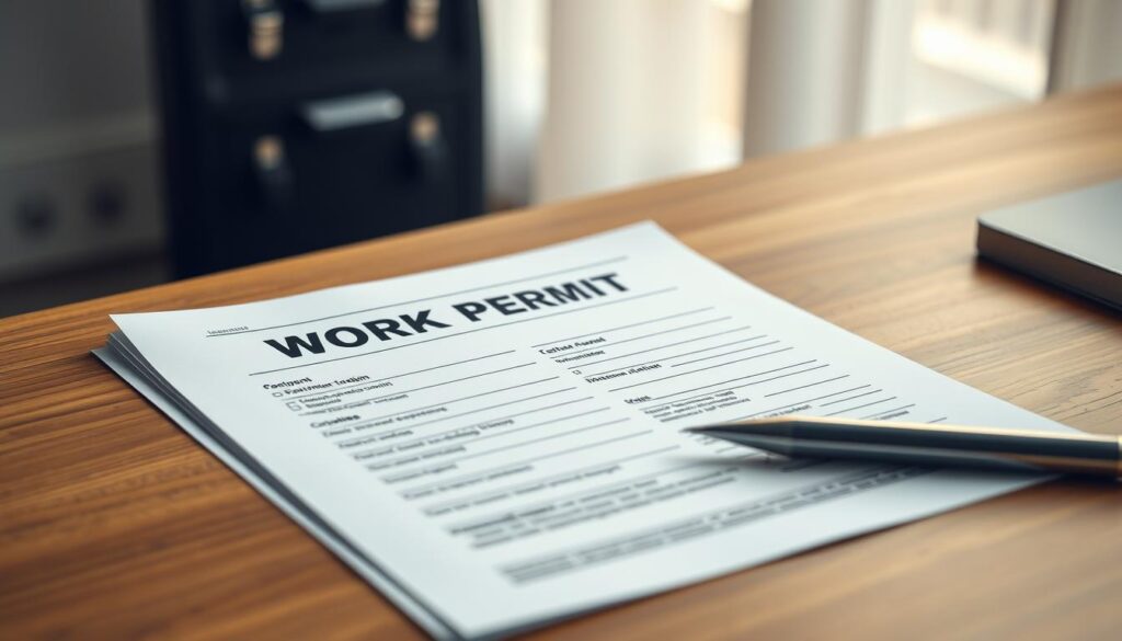 work permit application